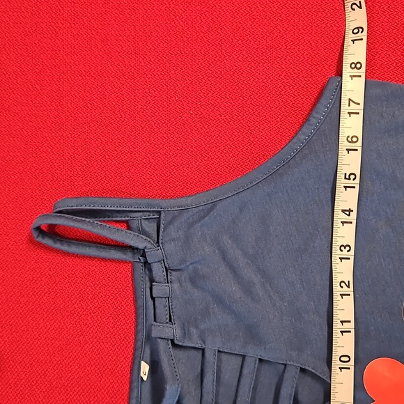 Minnie and Mickey Mouse side silhouette with a heart tank style Lrg.teal EUC - Picture 3 of 7